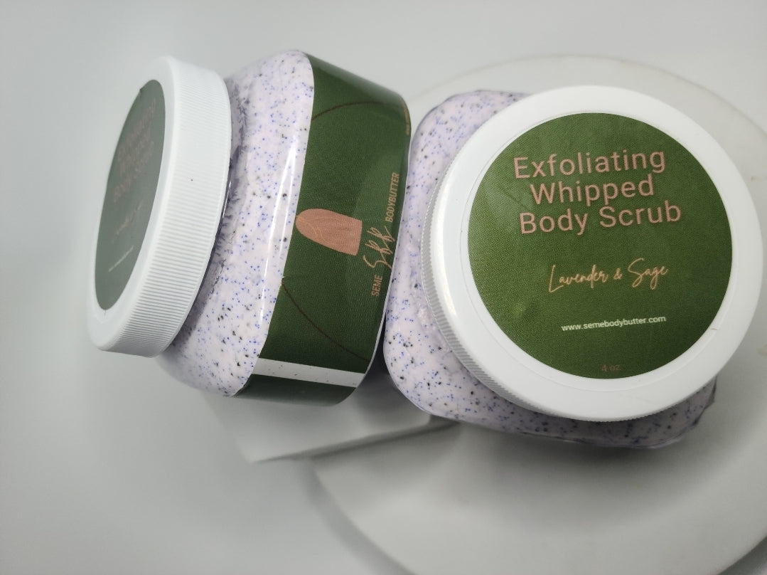 Exfoliating Whipped Body Scrub (Jojoba Beads & Poppy Seeds)